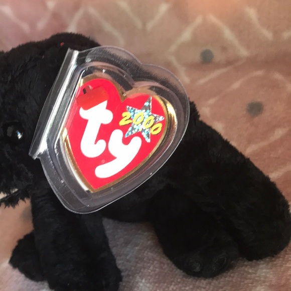 Rare 2000 Ty Original Beanie Bear Cinders - Picture 2 of 5